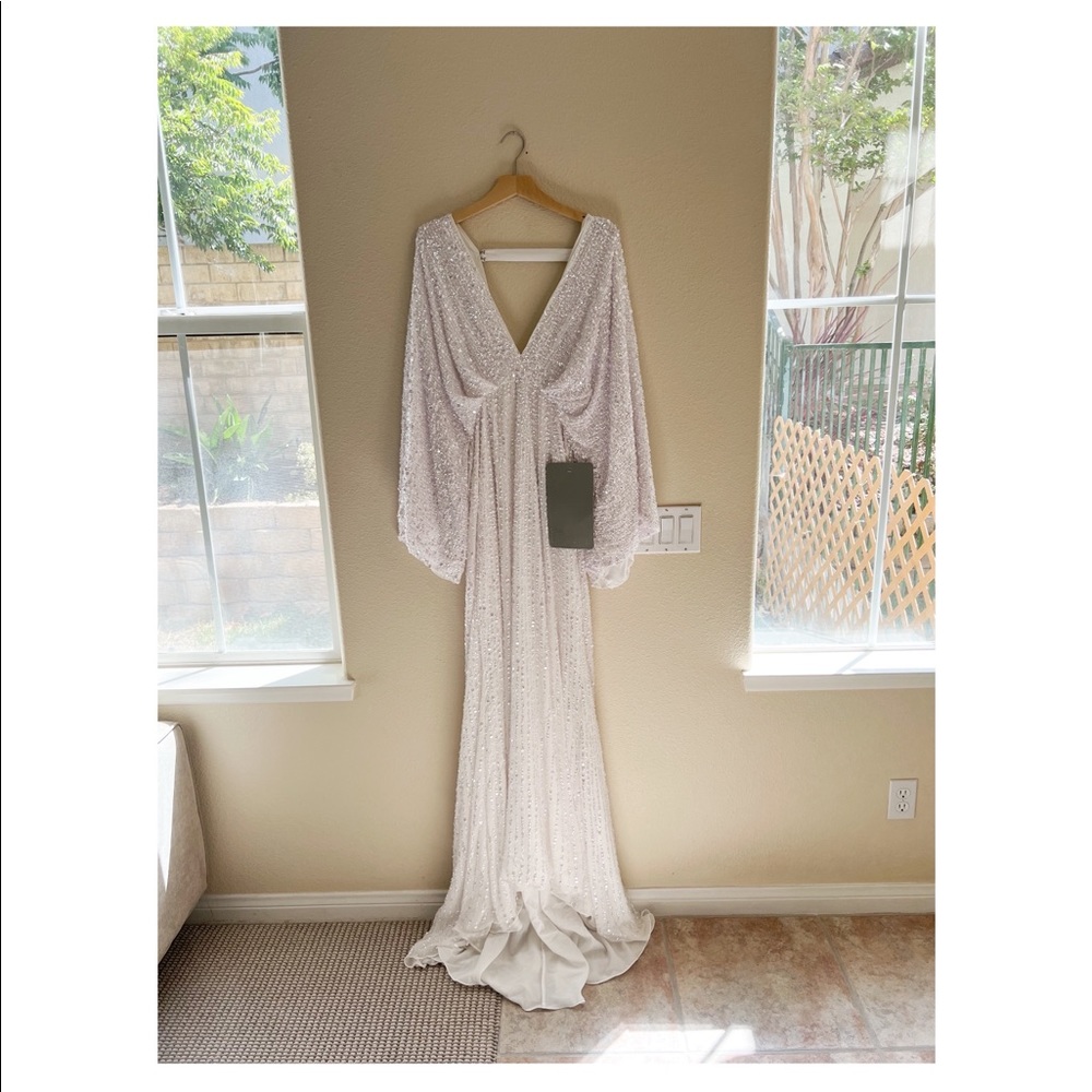 ASOS EDITION Ciara sequin kimono sleeve wedding dress